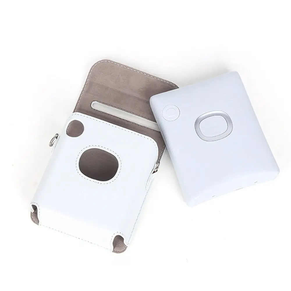 Estuche de transporte con correa ajustable, funda protectora SQ Link Pouch para impresora Fujifilm Instax Square Link, bolsa de almacenamiento de cuero Retro