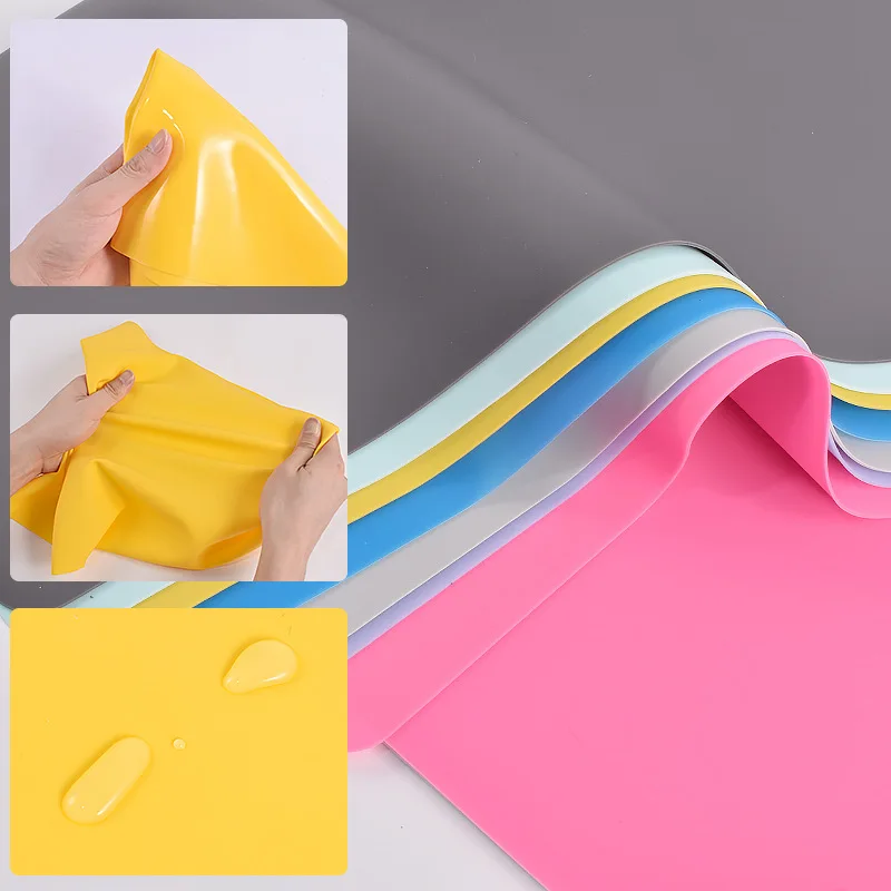 14colors Silicone Pad Waterproof Placemat Table Mat Heat Insulation Pad Anti-skidding Washable Resin Pad for DIY UV Epoxy Crafts