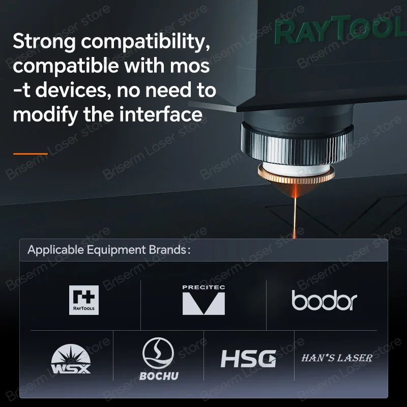 فوهة ليزر Briserm D32 M14 فوهة القطع بالليزر 1.0 1.2 1.5 2.0 كروم مزدوج واحد لرأس ليزر Raytools Precite Boci #6