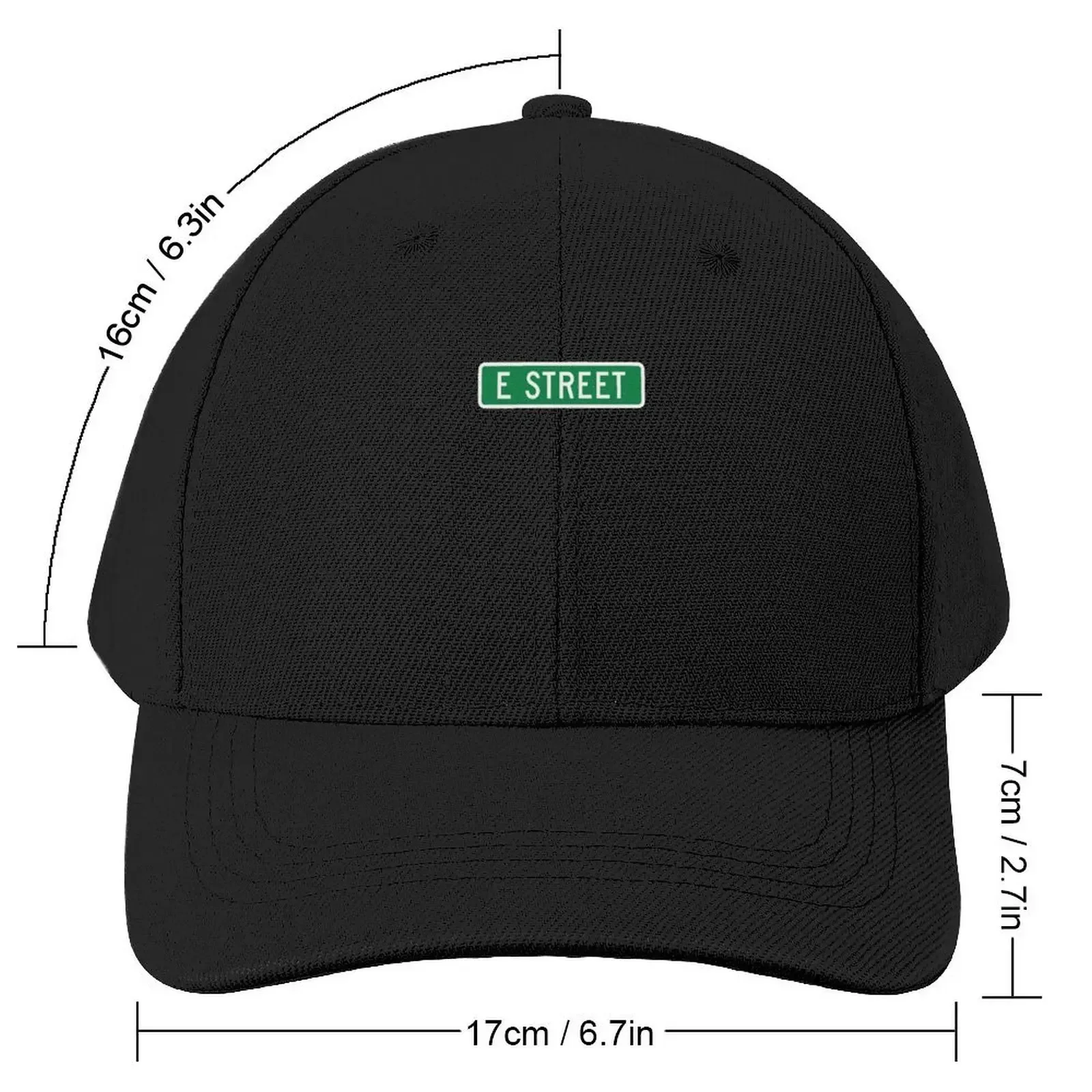 E Street - Street Sign Baseball Cap Custom Cap Anime sun hat Hat Man Luxury Girl Men's