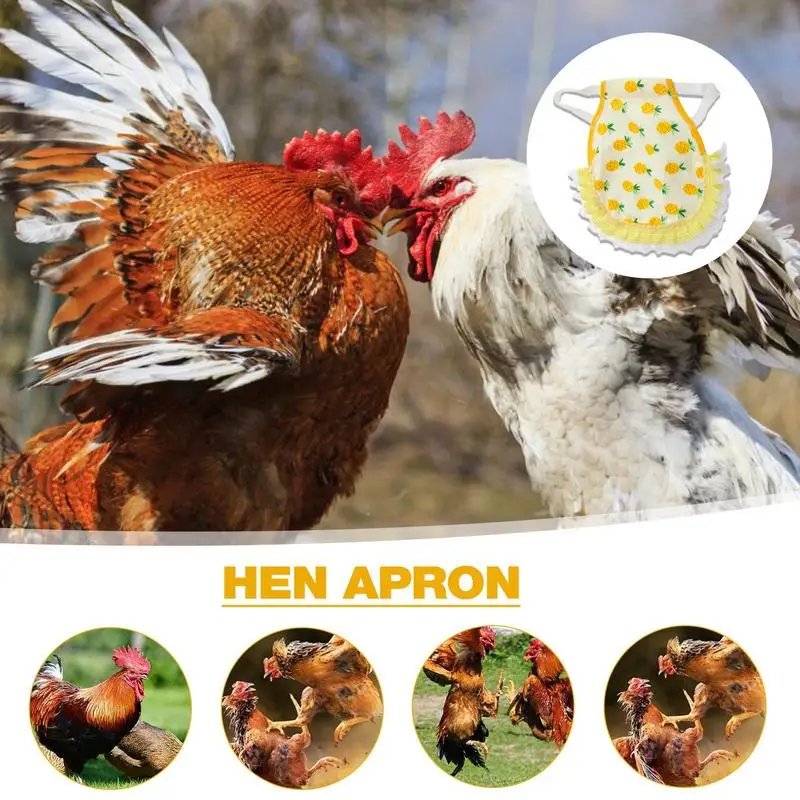 Chicken Apron Feather Protection Reflective Chicken Clothes Hen Saddle Poultry Protector Farm Animal Supplies Pet Clothes