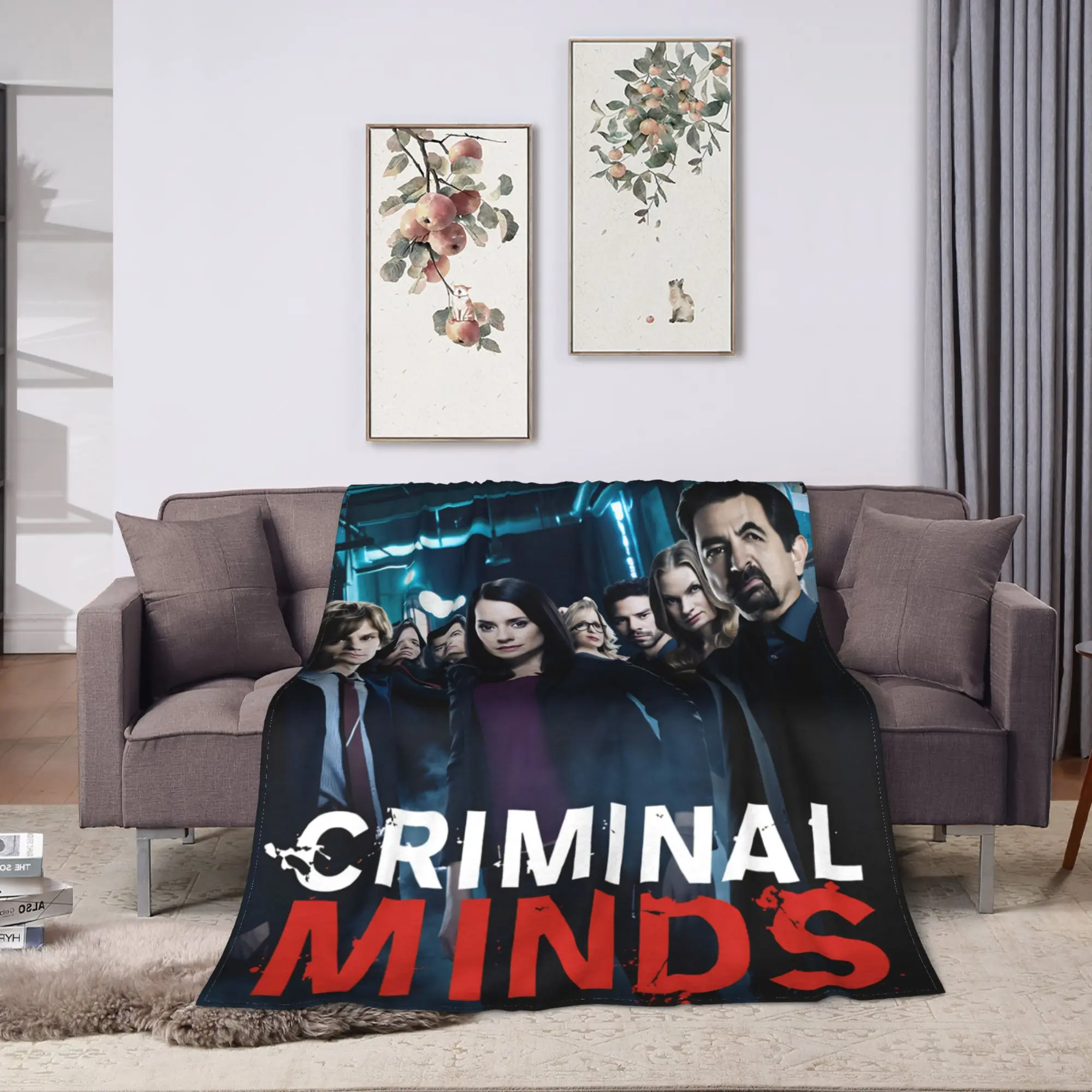 New Arrival Criminal Minds Spencer Reid Blanket  Warm Soft Fashion Plush Throw Blanket  Travel Flannel Bedspread Bed Cover