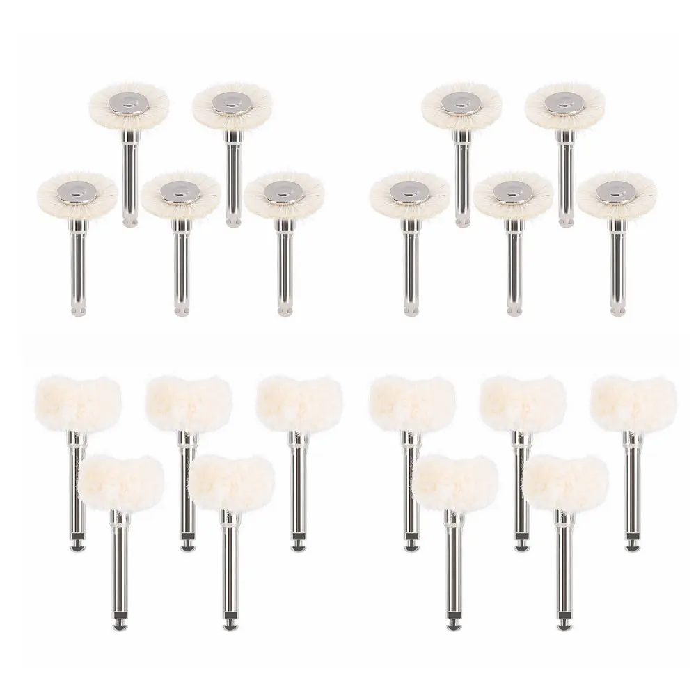 10pcs Dental Polishing Wheel Wool Cotton Polishing Brushes Polishers for Rotary Tools Jewelry Buffing 2.35mm Polishing Wheel