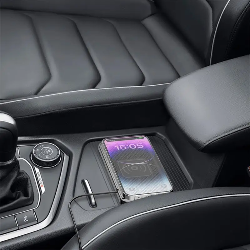 120W Wireless Charger Car Silicone Pad Stand for iPhone 14 13 12 X Xiaomi Huawei Samsung Mobile Phone Car Fast Wireless Charging