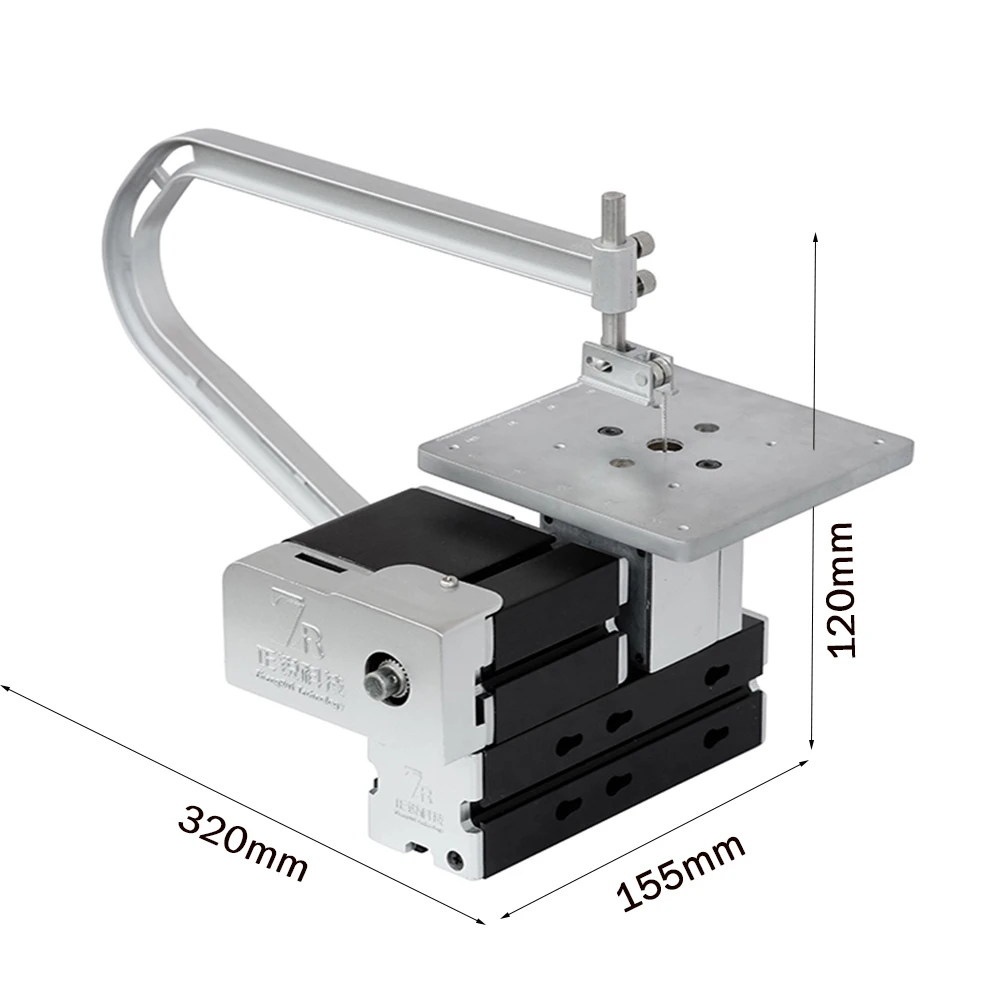 Metal Scroll Saw with Bow Arm, 240mm Throat, 20000 RPM & 36W Motor - Cuts Wood, Acrylic, Aluminum - Ultra-Quiet Safe