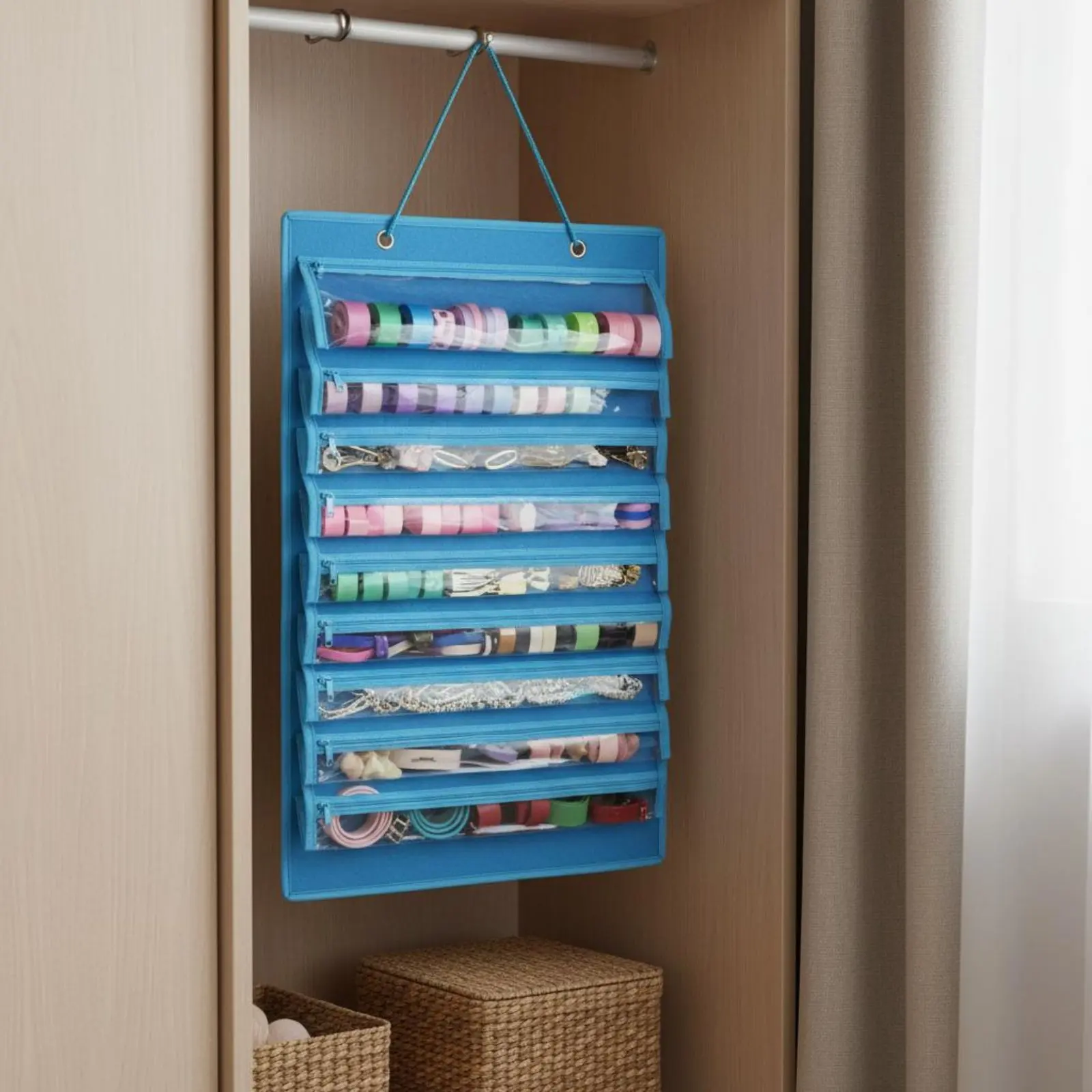 combat-arts-medal-rack-transparent-window-taekwondo-belt-holder-wall-medal-rack-portable-felt-hanging-organizer-easy-to-hang