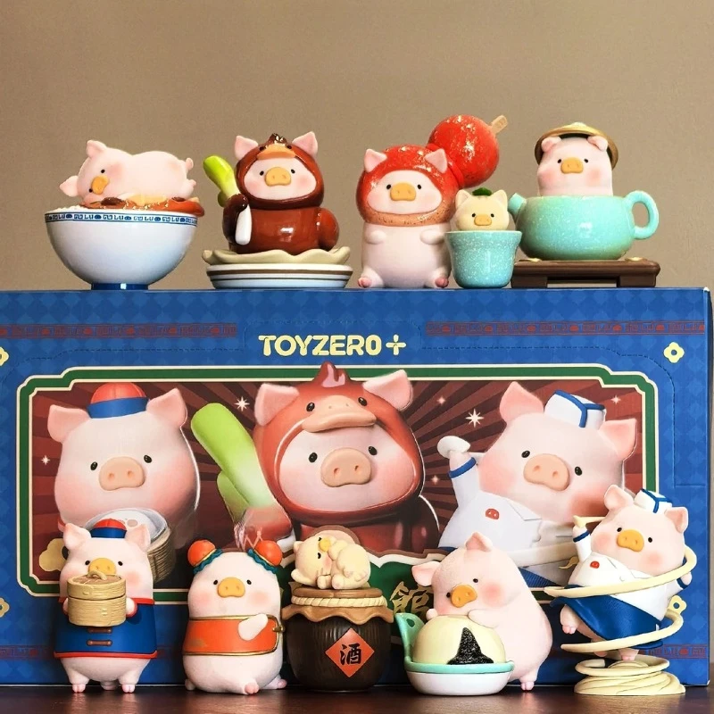 

Lulu The Piggy Lu's Table Series слепая коробка поросенка фигурка Lulu сумка-сюрприз милая аниме кукла настольный декор игрушки собирать подарок