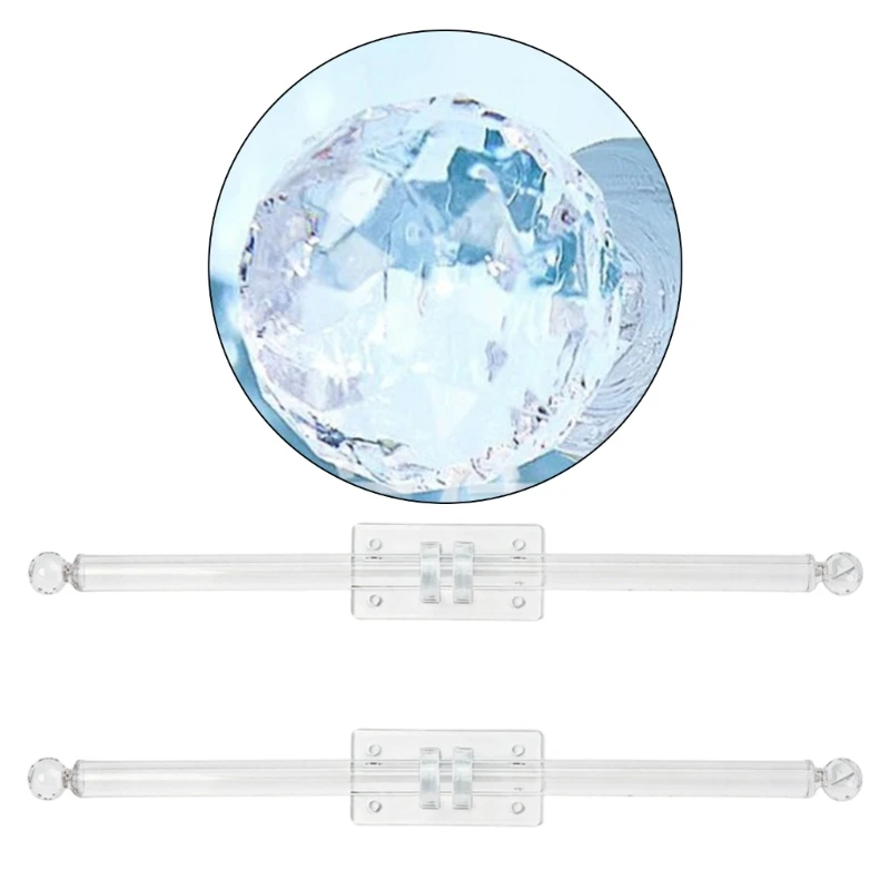 Countertop Bangle Holder Stand Clear Acrylic Display Form with Open Hanging Space for Dresser Top Styling and Market Booth