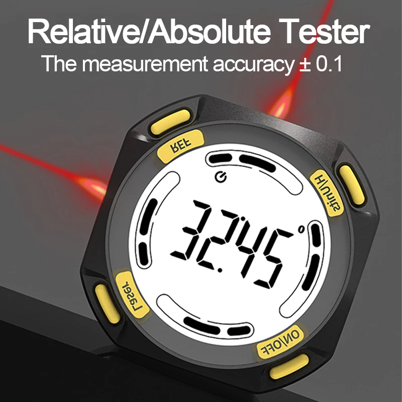 Laser Digital Protractor Inclinometer Rechargeable Angle Ruler Inclinometer Level Angle Goniometer Magnet Tilt Measuring Tool