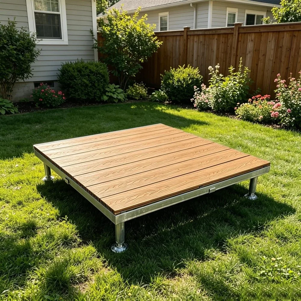 Floating Deck Kit Raised Deck Platform Decking Waterproof Composite Tile