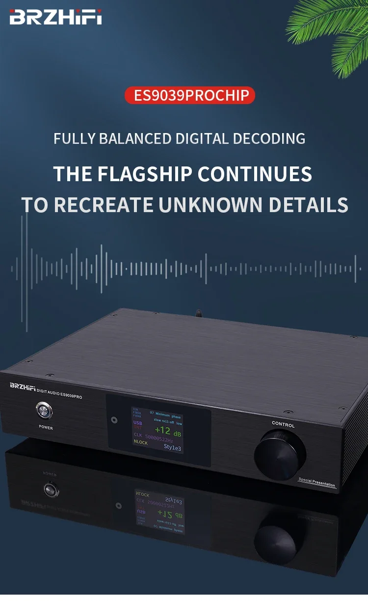 DC200 ES9039PRO DAC Digital Audio Decoder Hifi Hard Decoding With Bluetooth remote PCM44.1K-384K/32bit DSD64~DSD512