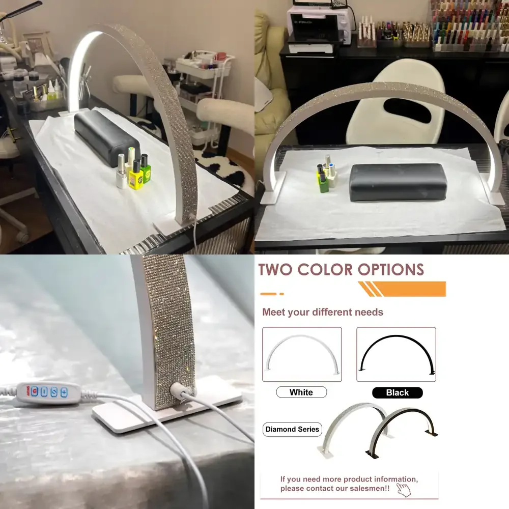 

Большая настольная лампа для маникюра с полукруглым светом, лампа-арка для мастера маникюра, настольная лампа для маникюрного стола