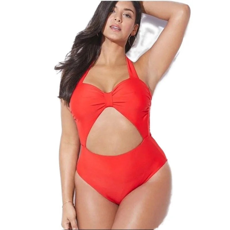 2023 Sexy Push Up Hollow Out Swimwear Women One Piece String Swimsuit Female Solid Monokini Brazilian Bathing Suit