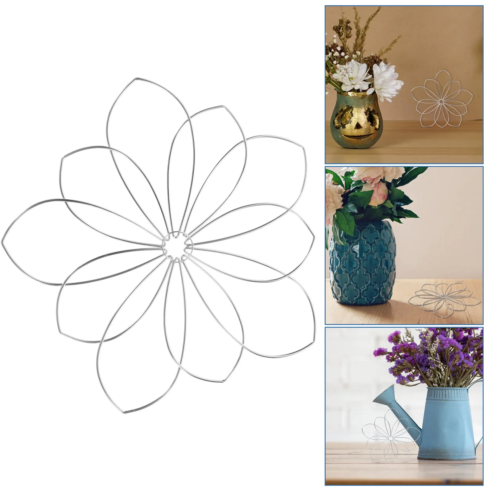 Wire Floral Frogs Flower Arranger Metal Insertion Holder for Flower Arrangement Vase Floral Organizing Lid Plant Fixation Lid