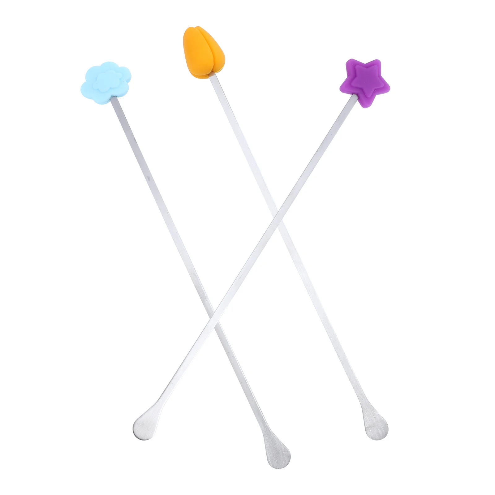 3 قطعة مسحوق الحليب اثارة بار سيليكون خلط عصا لخلاط حليب الطفل المحمولة الفولاذ المقاوم للصدأ اثارة قضيب القهوة المثلجة