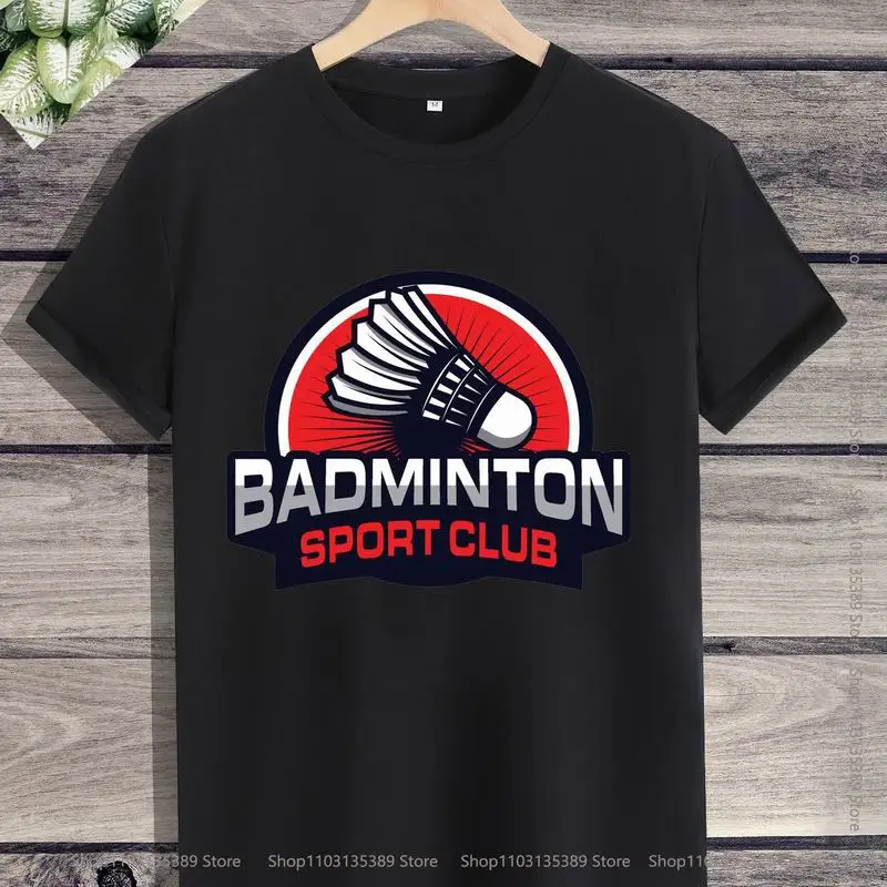 Badminton T-shirt for  Men Women Summer Short-sleev  Sport White T Shirt Tops Y2k Tshirt Men Clothing Streetwear Kawaii Clothes