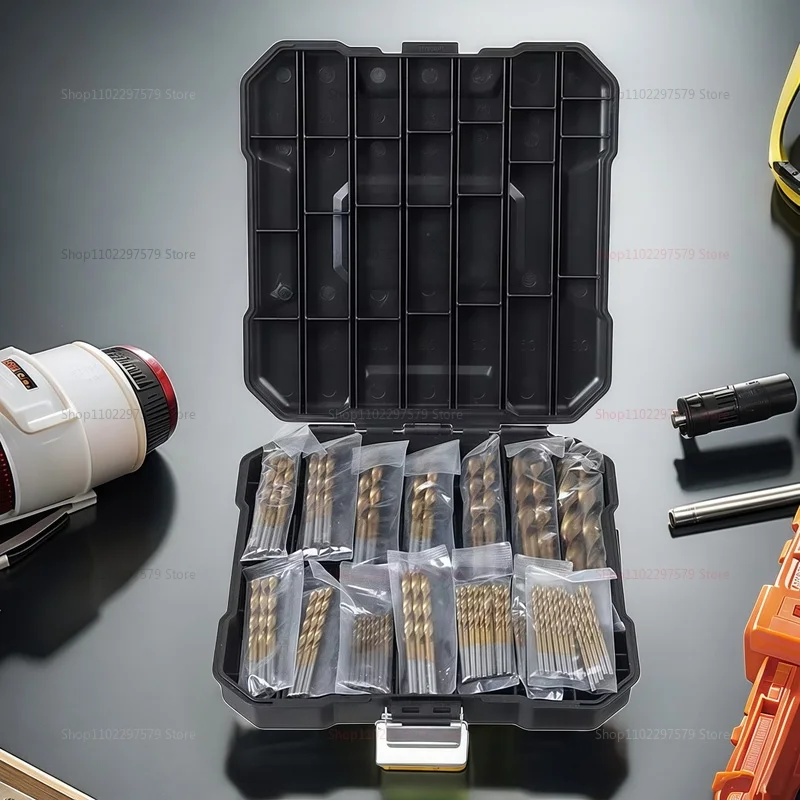 ouvre-trou-pour-le-travail-du-bois-en-plastique-metal-alliage-de-cuivre-99-pieces-jeu-de-forets-en-titane-forets-en-acier-a-grande-vitesse-pour-plaque-d'acier-et-bois