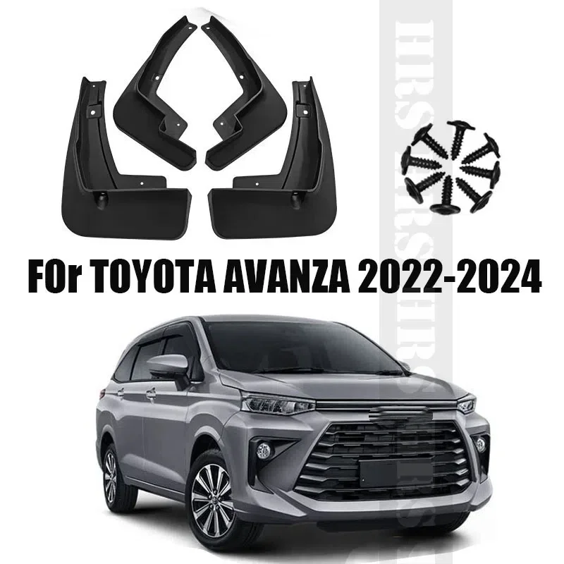 Guardabarros para Toyota Avanza 2022 2023 2024, Protectores contra Salpicaduras, Cubiertas para Ruedas, Guardabarros Delanteros y Traseros, Accesorios para Auto