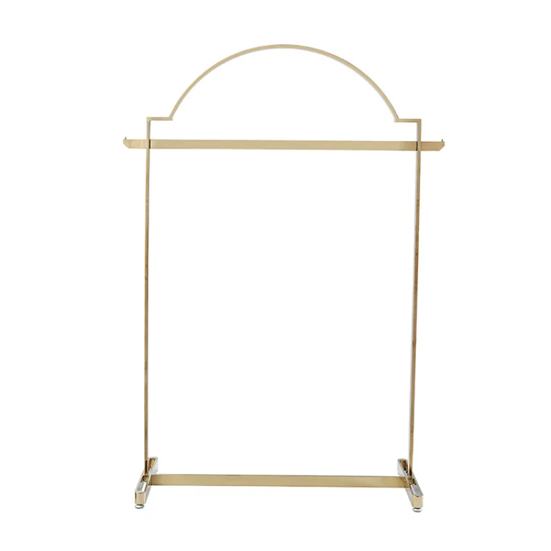 Shiny Gold Display Racks para mulheres, lojas de roupas, venda