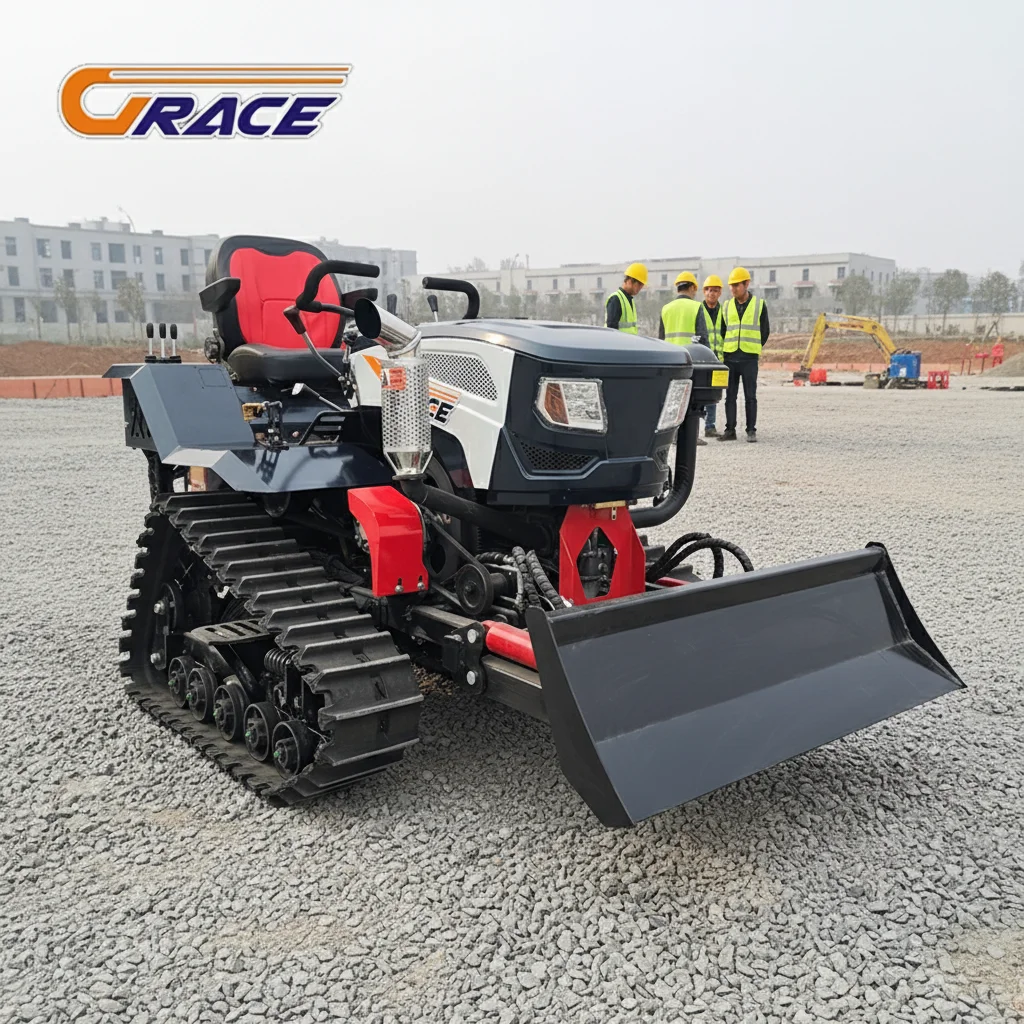 

Customize 50hp Heavy Duty Crawler Tractor With Bulldozer Attachment