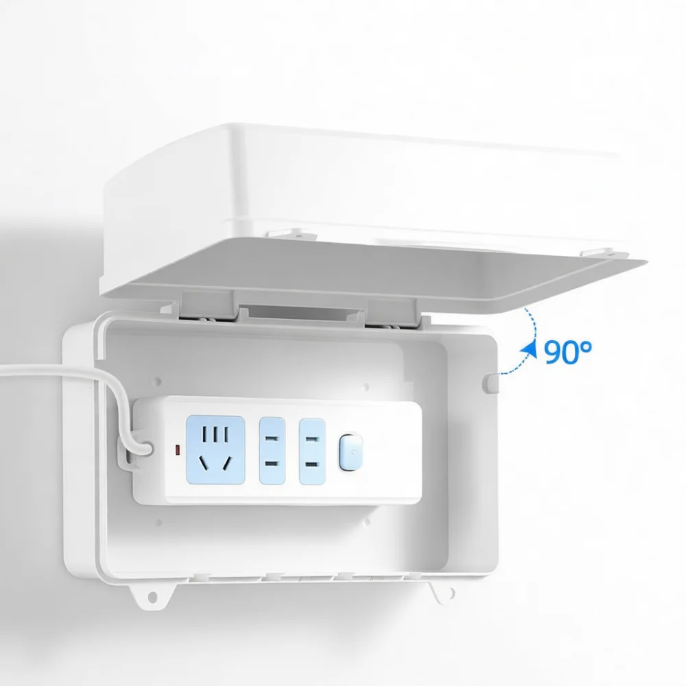 Outdoor Power Strip With Cover - Boîtier de protection étanche pour prise
