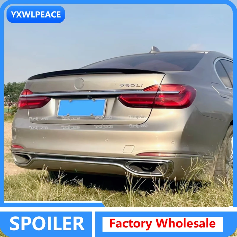 

For BMW 7 Series 2019 2020 2021 G11 G12 730 740 750 ABS Material Rear Trunk Lip Spoiler Car Styling