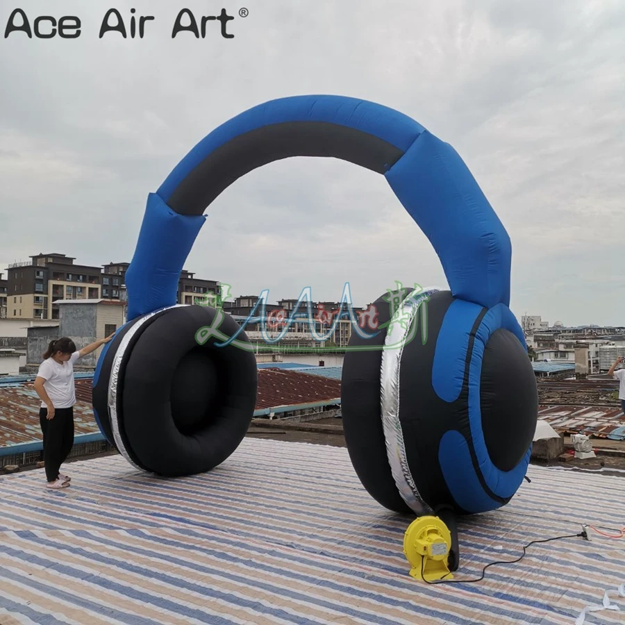 Commercial Custom Inflatable Electrical Equipment, Inflatable Earphone/Headphone Model For Trade Show/Exhibition/Advertising