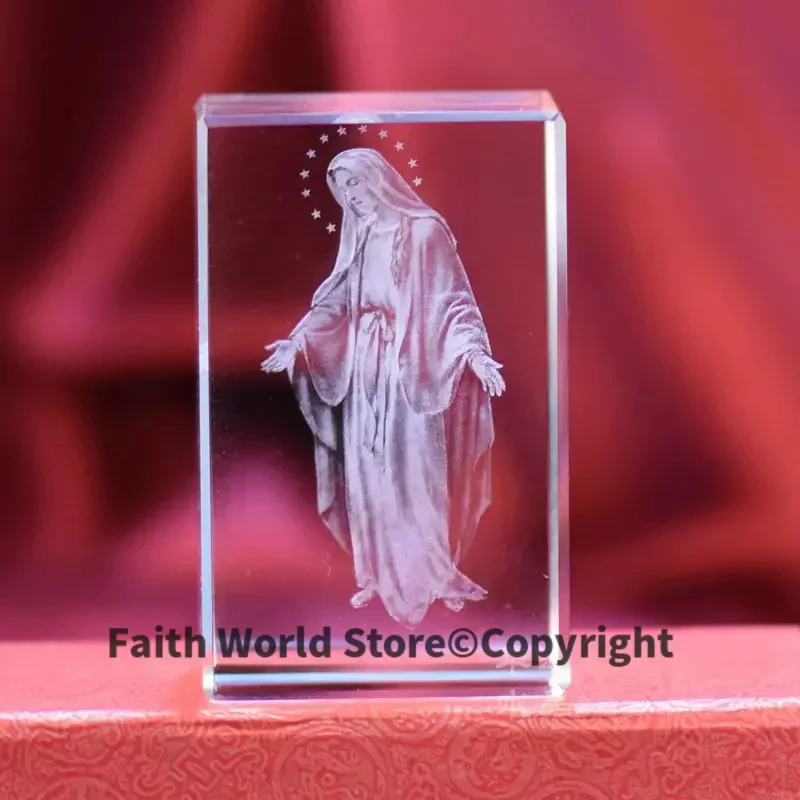 best Christmas gift Catholicism Christianity Holy Mary, Mother of God Religious 3D Crystal Figurine art statue -