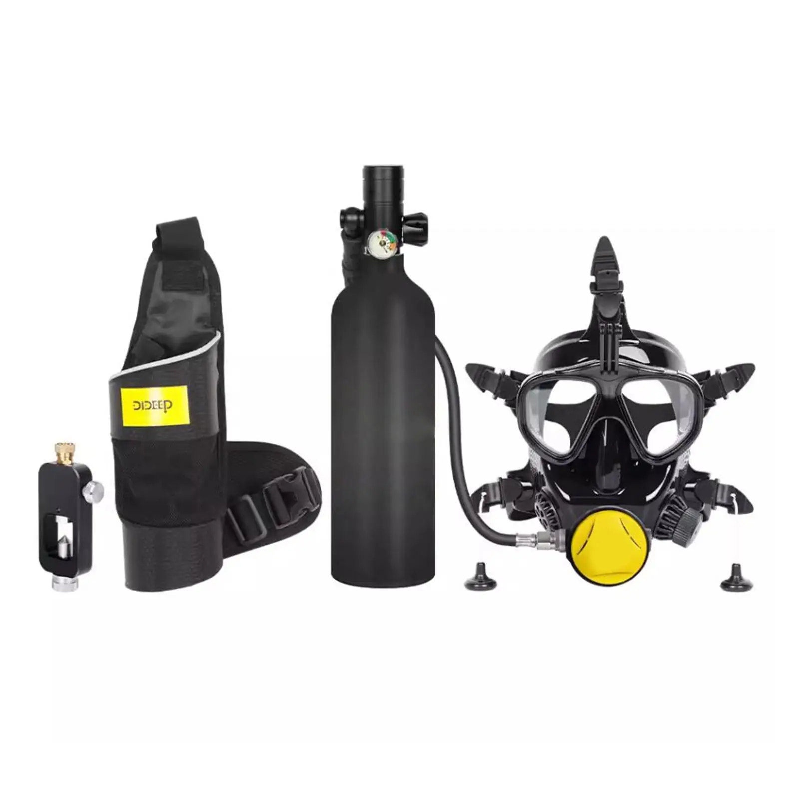 

Quick Drying Diving Cylinder Shoulder Bag with Reflective Safety for 1L Scuba Mini Tank Underwater Adventure