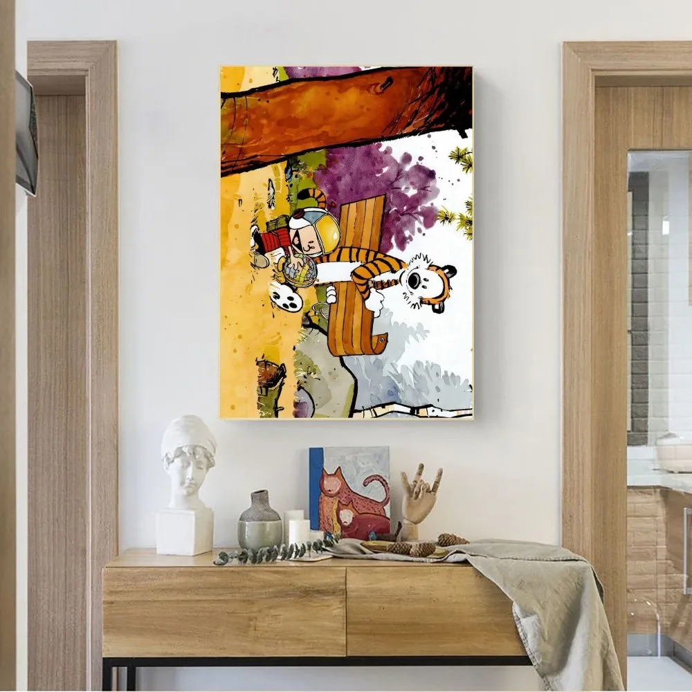 ملصق عتيق بدون إطار للحانة وغرفة النوم ، لوحة فنية جدارية ، ملصقات كرافت للدراسة وغرفة النوم ، C-Kraft و H-هوبز