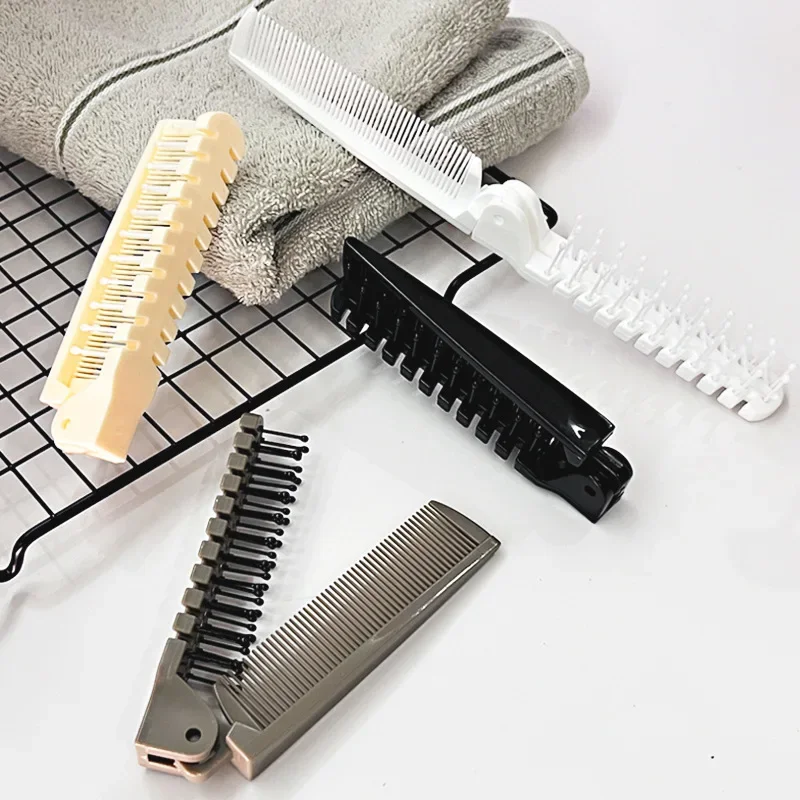 

2 In 1 Folding Comb Head Massage Professional Hair Comb Anti Static Portable Hairdressing Combs for Women Men Hair Styling Tools