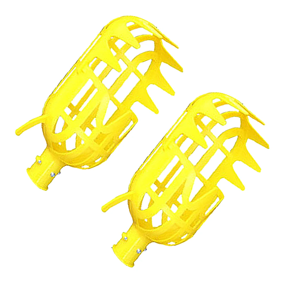 

2Pcs Fruit Picker Tool Heads Lightweight Sturdy Replacement for Arbutus Pear Peach Harvesting Without Pole Fruit Picking