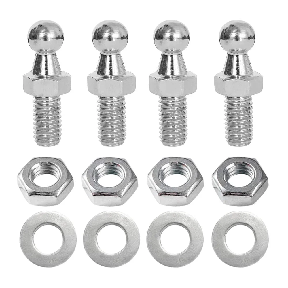 10mm Gas Struts Spring Lift Supports Damper Rod Shocks Universal Screw Nut Washer Bolt End Fitting Ball Joint Holders