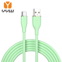 1M 66W Liquid Silicone Data Cable Suitable for TypeC Mobile Phone PD Fast Charging, Flash Charging 6A Non Winding