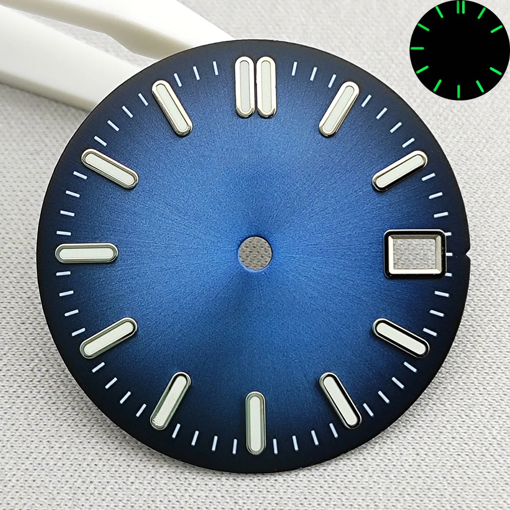 High Quality NH35/NH36 Dial Watch Dial Green Luminous Dial Suitable for NH35 NH36 Movement Watch Accessories Watch Repair S