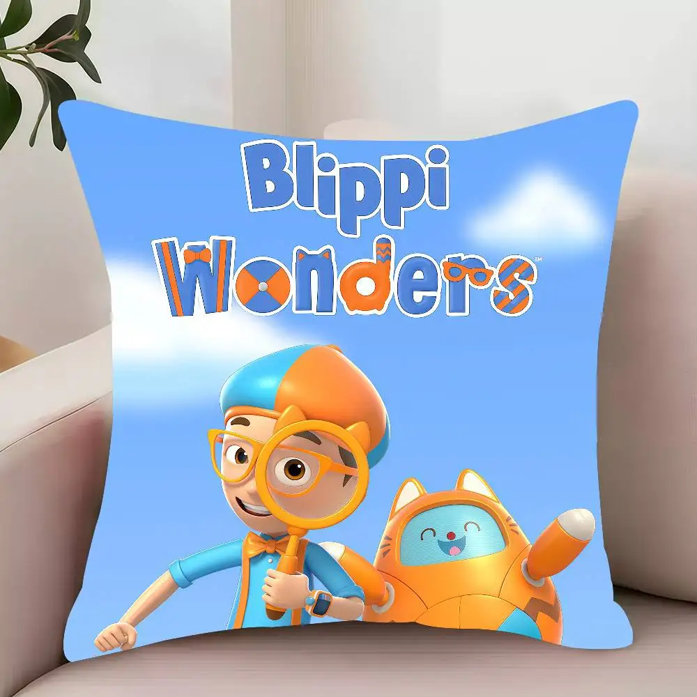 لطيف الكرتون B-Blippi عجائب كيس وسادة ديكور أغطية حماية مريحة لينة ل أريكة غرفة المعيشة مكتب المنزل