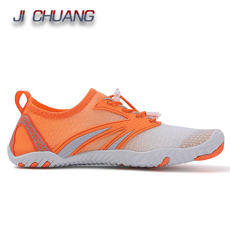 Pink Water Shoes women Sneakers Barefoot Outdoor Beach Sandals Upstream Aqua Shoes Quick-Dry River Sea Diving Swimming Size 42