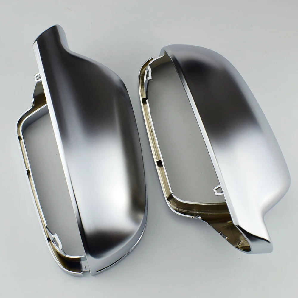 Matt Chrome Mirror Cover Rearview Side Mirror Cap S Line For Audi A3 A4 A5 B8.5 B8K 2011-2016 8F0857527B 8F0857528B