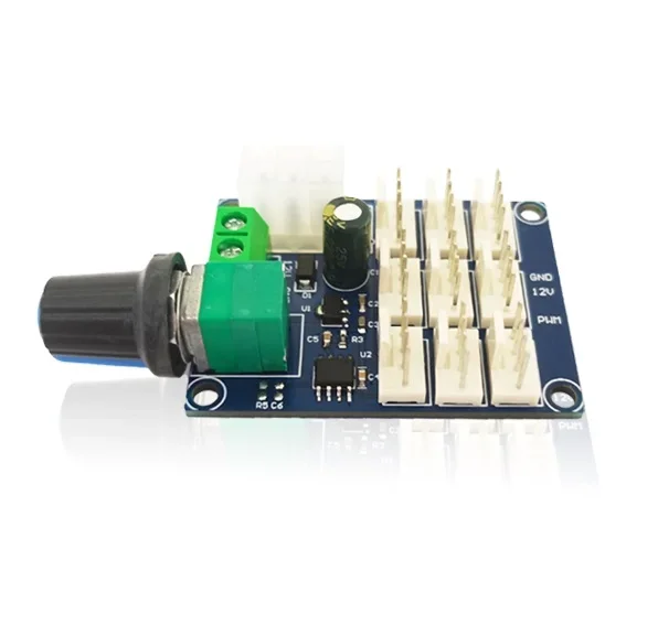 Multi-Channel Fan Motor Speed Controller PWM Speed Governor 12V 2A For PC Computer chassis fan Module