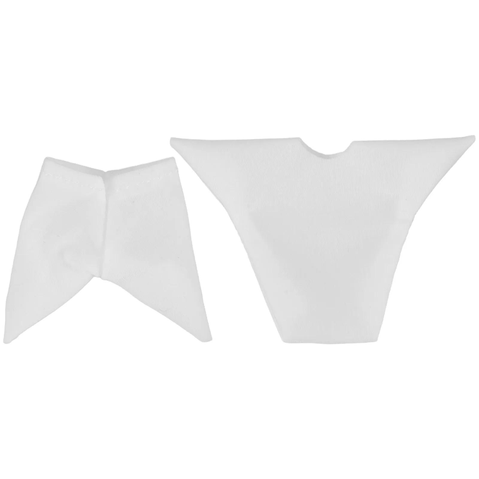 

Ob11 White Low Collar Elastic Shirt Anti-Staining Soft Breathable Base Layer for 1:12 Scale Autumn Outfit Baby Safe