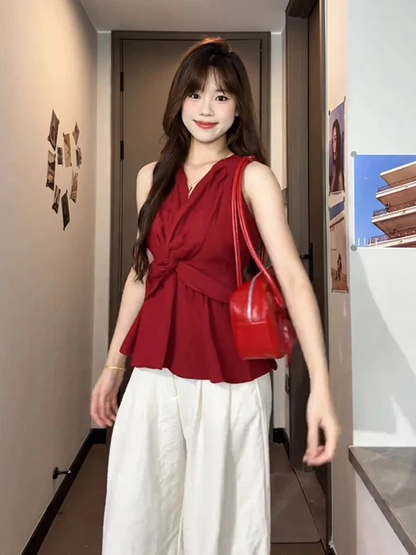 

V-ne T irtWrap Талия Bell Svel Ne Висячие высококачественные шифоновые летние женские модные повседневные классические сле