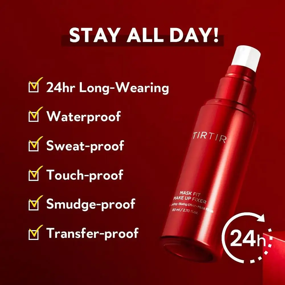 สเปรย์แต่งหน้าติดทนนานและปราศจากน้ํามัน Face Mist เครื่องสําอางน้ําหนักเบาสําหรับผิวด้าน ให้ความชุ่มชื้นและป้องกันรอยเปื้อน