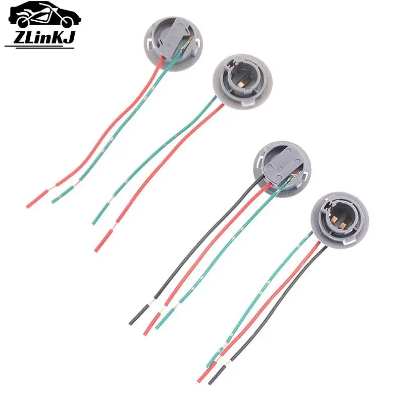 1 Buah Lampu Mobil Soket Bohlam 1156 1157 BA15S BAY15D Soket Bohlam Adaptor Lampu Rem Soket Mobil Aksesori Suku Cadang Lampu Mobil