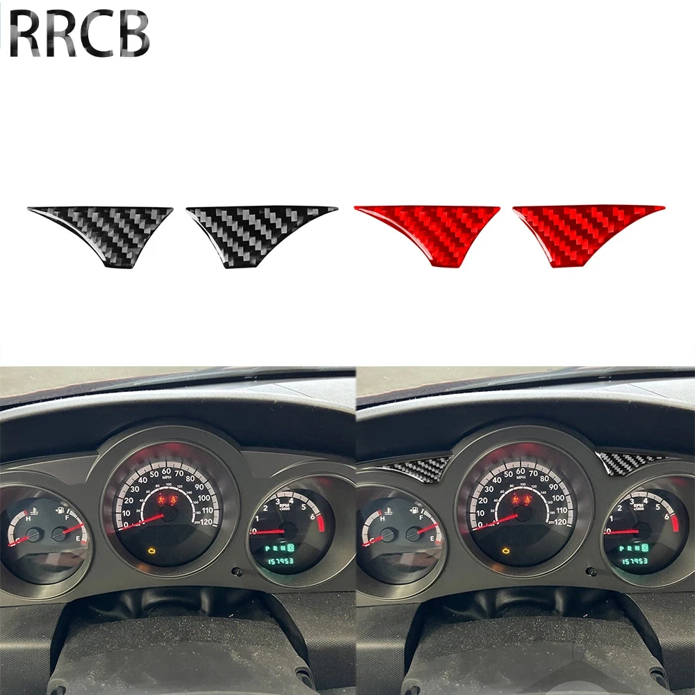 

For Dodge Avenger 2008 2009 2010 Real Carbon Fiber Dashboard Speedometer Trim Strip Car Interior Accessories Cover Stickers Trim