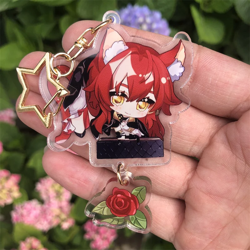Game Honkai: Star Rail Arlan Silver Wolf Bronya Clara Herta Welt Yang Sampo Keychain Accessories Cosplay Pendant Prop Badge