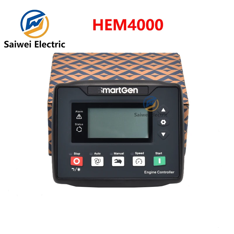 HEM4000 Auto Start Stop Electric Generator Engine Controller LCD Display RS485 MODBUS Protocol Three Remote Control Module Panel