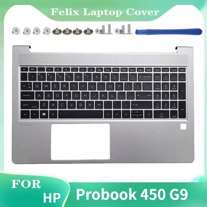 

For HP Probook 450 G9 Palmrest Cover Notebook Case US Keyboard Silver