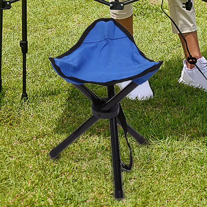 Outdoor Small Folding Triangular Stool Fishing Chairs Camping Multifunction Benches Foldable Stools Household Daily Park chairs