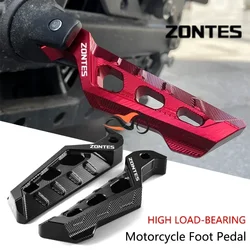 For Zontes G1 125 ZT125 G1 ZT125U ZT 125 U ZT 310X ZT310R 2023 Motorcycle Accessories CNC Rear Passenger Footrest Foot Rest Pegs