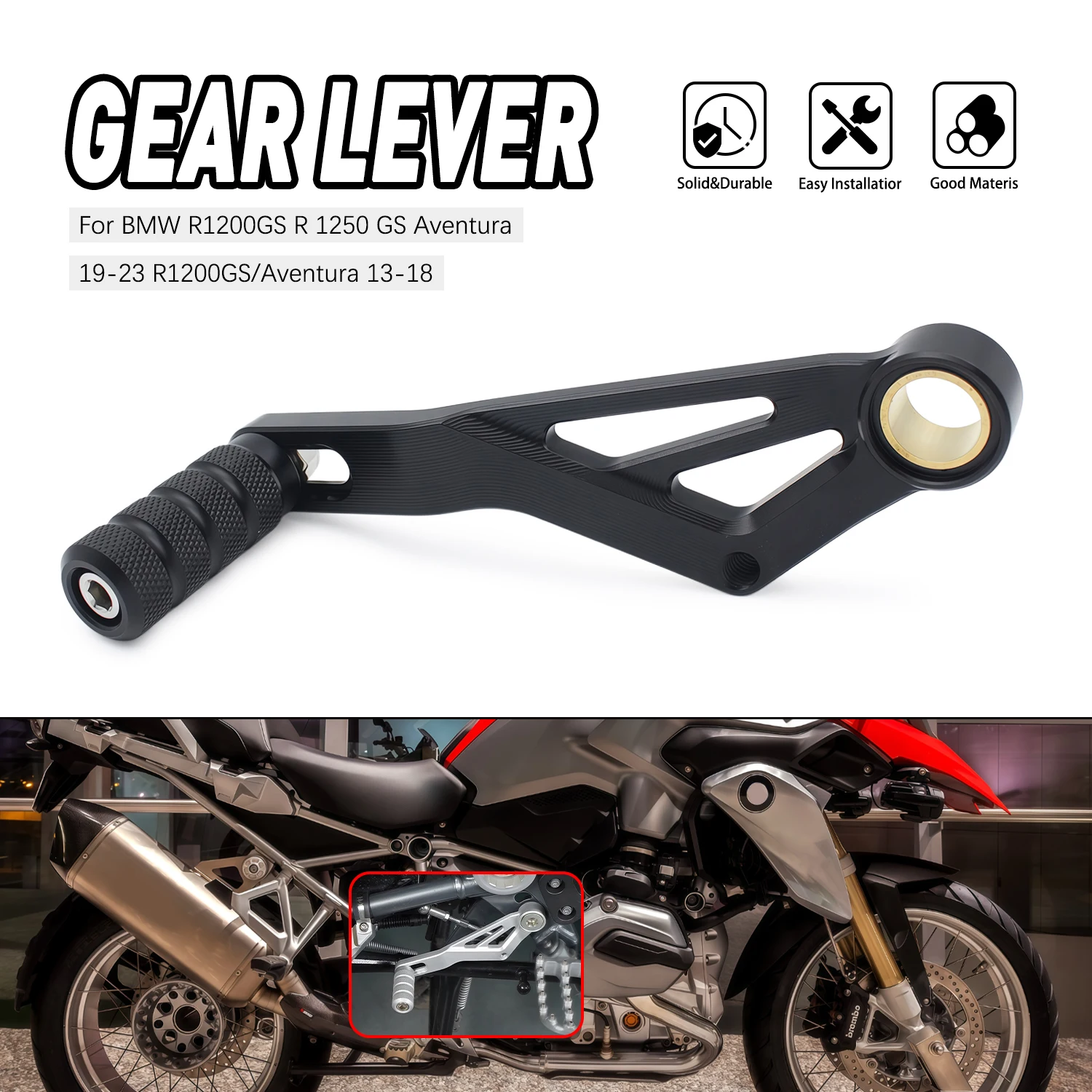 

Motorcycle Accessories Sturdy Gear shift lever For BMW R1200GS R 1250 GS Adventure 2019-2023 R1200GS Adventure 2013-2018